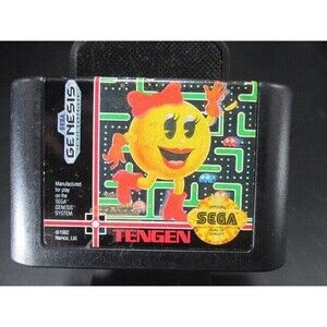 Ms. Pac-Man (Sega Genesis, 1991) Authentic Cartridge Only‎ Tested Working